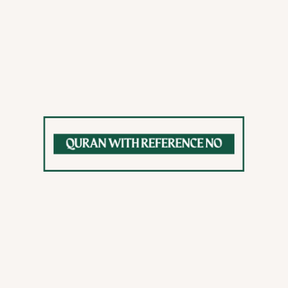 Quran With Reference Numbers