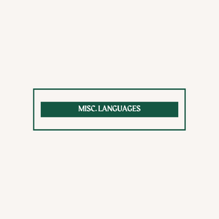 Misc. Languages