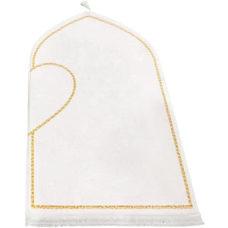 Couple Prayer Rug Set Thick Flannel Muslim Mat with Heart