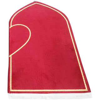 Couple Prayer Rug Set Thick Flannel Muslim Mat with Heart