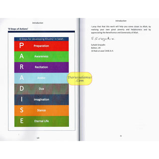 8 Steps For Developing Khushu’ In Salah(Book Includes 2 Audio Cds) By Suhaib Sirajudin
