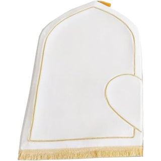 Couple Prayer Rug Set Thick Flannel Muslim Mat with Heart