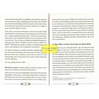 A Defense Of Eminent Scholar Shaykh Rabee' al-Madkhali