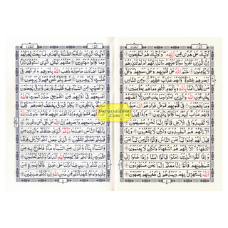 Al-Quran Al-Kareem (Beirut Print) - Indo-Pak Script Hard Cover (Medium Size)(-15 Lines