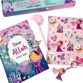 Dear Allah Secret Diary - Blue - Pink