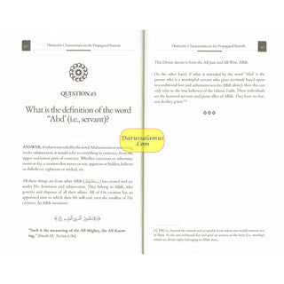 Distinctive Characteristics in the Propagated Sunnah defining the Aqidah of the Saved & Victorious Sect (Vol 1)