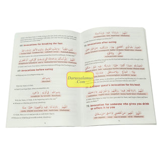 Fortress of the Muslim With Word For Word Arabic text Transliteration in Roman Script
