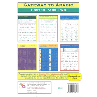 Gateway to Arabic Poster Pack Two (6 posters) By Dr. Imran Hamza Alawiye