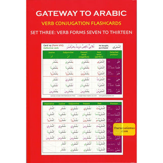 Gateway to Arabic Verb Conjugation Flashcards Set Three: Verb Forms Seven To Thirteen By Imran Hamza Alawiye