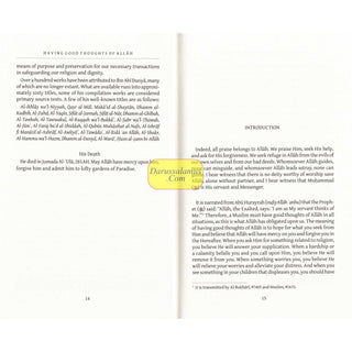 Having Good Thoughts of Allah by Al-Hafiz Ibn Abi Dunya