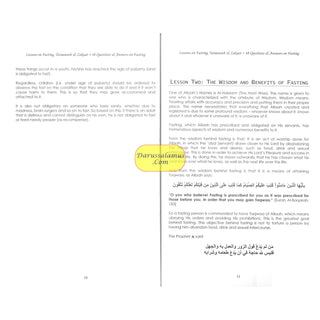 Lessons on Fasting, Taraaweeh & Zakaat With Forty Eight Questions & Answers on Fasting By Imaam Muhammad bin Saalih Al- Uthaimeen