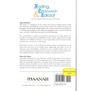 Lessons on Fasting, Taraaweeh & Zakaat With Forty Eight Questions & Answers on Fasting By Imaam Muhammad bin Saalih Al- Uthaimeen