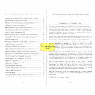Lessons on Fasting, Taraaweeh & Zakaat With Forty Eight Questions & Answers on Fasting By Imaam Muhammad bin Saalih Al- Uthaimeen