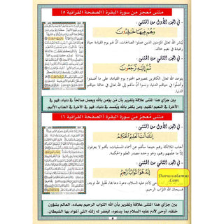 Miraculous Dual Verses in Quranic Pages (Arabic Only)