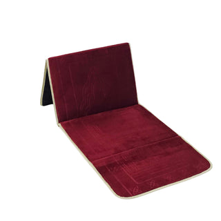 Prayer Rug with Back Support Foldable Meditation Floor Chair