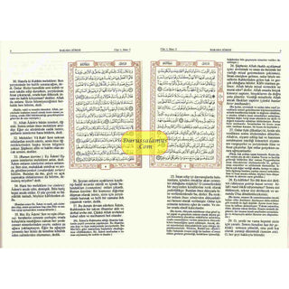 Quran in Turkish Language Arabic and Turkish Mushaf King Fahad Press Madinah (Medium size)