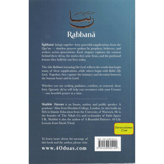 Rabbana - 40 Life Changing Quranic Duas by Shabbir Hassan
ISBN: 9781036955120