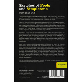 Sketches Of Fools And Simpletons By Abul-Faraj Ibn al-Jawzi