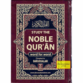 Study The Noble Quran Word-for-Word (Full Color in One Vol) By Dr. Muhsin Khan & Dr. Taqi-ud-Din Al-Hilali