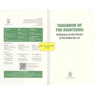 Tadabbur of the Righteous: Reflection on the Verses of the Noble Quran