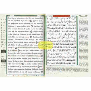 Tajweed Quran in French Translation and Transliteration (Coran Al-Tajwid) Avec Traduction Des Sens En Francais)