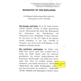 Explantion Of Riyaad Saliheen, The Chapter On Moderation In Acts Of Obedience & Preserving Deeds By Shaykh Muhammad bin Saleh al Uthaymeen