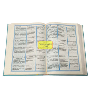 The Noble Quran: Transliteration in Roman Script with Arabic Text and English (Rainbow Colors) King Fahad Style