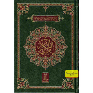 The Quran Arabic Only,16 Lines Pakistani / Indian/ Persian Script For Huffaz (Size 7.9 x 5.6 Inch) (Ref 7A) White Paper Blue Border,Medium Size