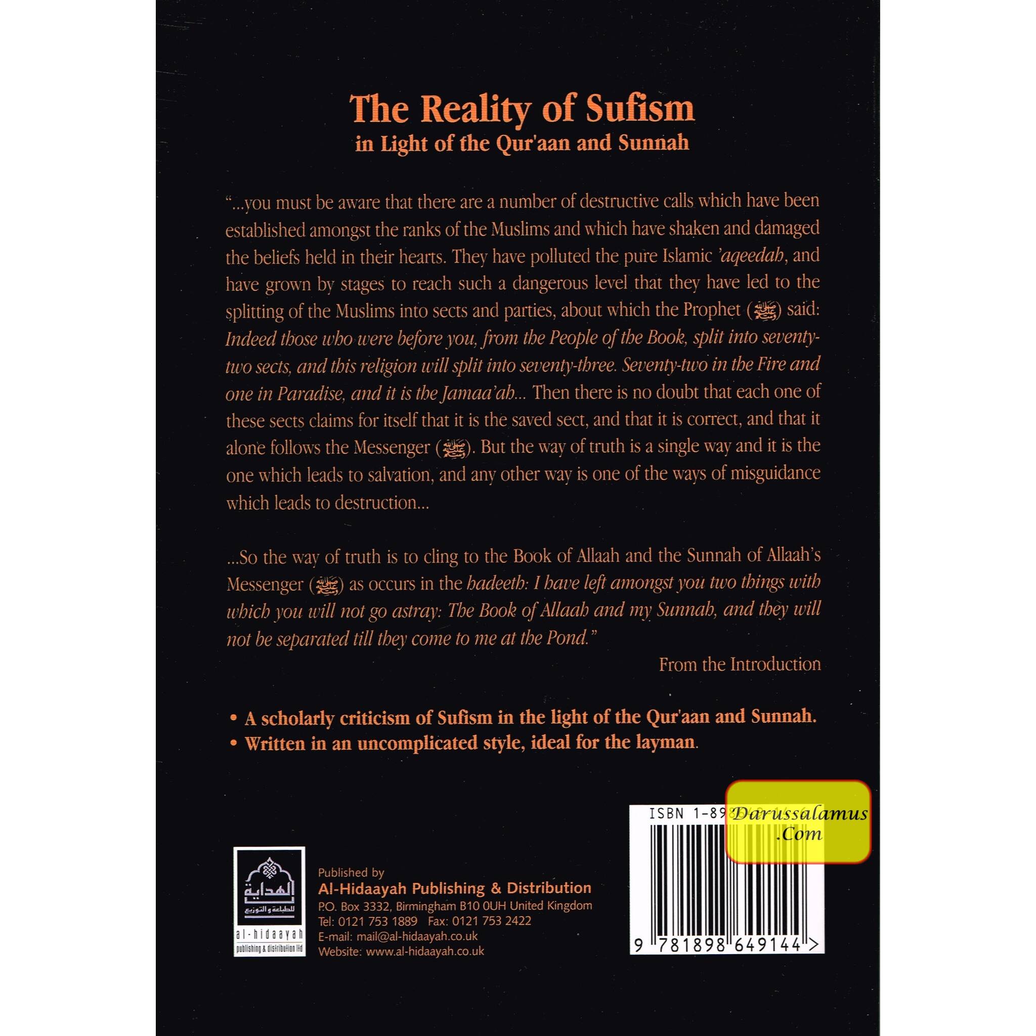 Muhammad Rabee The Reality of Sufism By Muhammad ibn-Rabee ibn-Haadee – DARUSSALAM US
