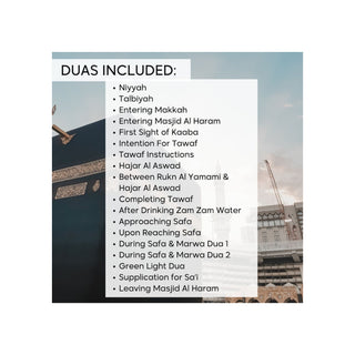 Umrah Dua Cards Step by Step Guide Umrah Duas