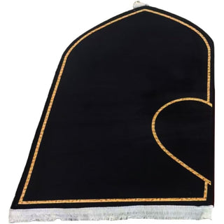 Couple Prayer Rug Set Thick Flannel Muslim Mat with Heart