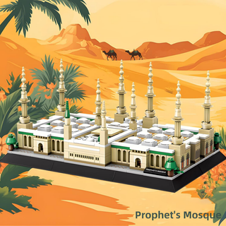 Prophet's Mosque, Medina, Architecture Model to Assemble with Building Blocks