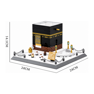 Kaabah Mecca House of Allah Building Toy Model Set, Architecture Kit
