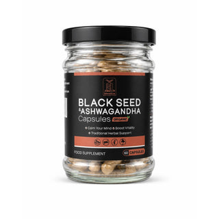 Black Seed & Ashwagandha Capsules (Organic Herbal Blend)