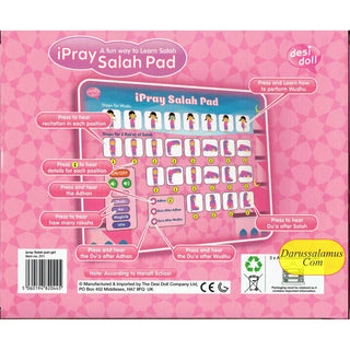 ipray Salah Pad For Girl ( A Fun Way To Learn Salah ) By Desi Doll Company