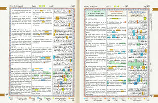 The Holy Quran with English Translation and Transliteration (Persian-Hindi-Urdu Script) Without Box