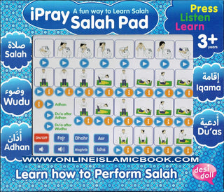 ipray Salah Pad For Boy ( A Fun Way To Learn Salah ) By Desi Doll Company