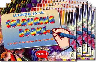 Learning Islam Through Colouring Books For Childrens (5 Books Set)