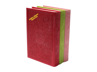 Al Quran Al Kareem (Rainbow Quran in beautiful different leather cover) Medium Size