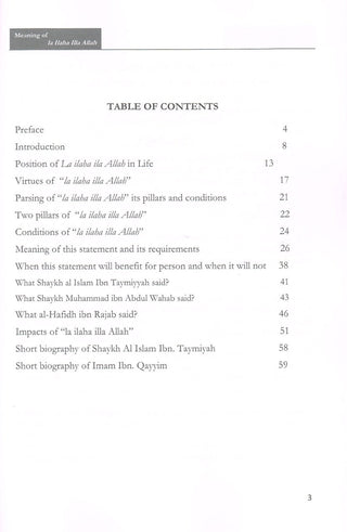 Meaning of La Ilaha Illa Allah Its Prerequisite and Its Impacts on the Individual and the Society By Dr. Fawzan Bin Salen Bin Fawzan